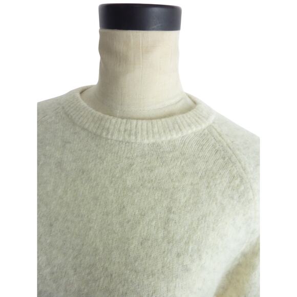 Reformation Wilfred Cashmere Wool Blend Sweater Ivory Beige Heather S - Picture 5 of 7